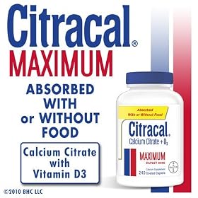 Citracal Calcium Citrate and D3  240-Count
