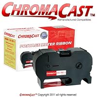 ChromaCast 767-1 Premium Compatible Red Ribbon Cassette Replacement for Pitney Bowes 767-1 - Compatible with Pitney Bowes PostPerfect B700