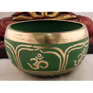 Tibetan Large OM Yoga Meditation Peace Singing Bowl