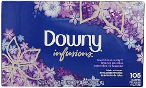 Downy Ultra Infusions Lavender Serenity Sheet Fabric Softener 105 Count