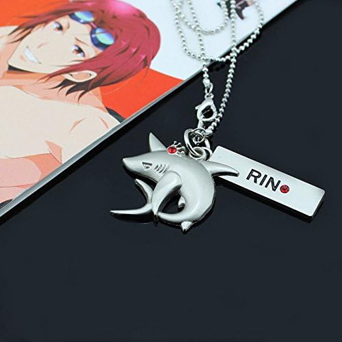 Anime Free! Iwatobi Swim Club Cosplay Dolphin Butterfly Whale Crown Necklace Pendant (RIN)