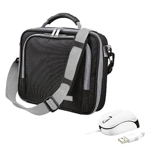 Trust Netbook Bag up to 10 inch & Micro Optical Mouse Bundle (Black) 16744