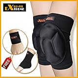Best Volleyball Knee Pads By Motion Infiniti - Superior Protective Knee Pads for Wrestling, Snowboarding and Hockey, - Black or White, Free TWO Gifts - 100% Money Back Guarantee!