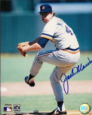 Autographed/Hand Signed 8x10 Photo Jack Morris Detroit Tigers