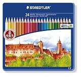 Noris Colouring Pencils 145 CM24 Castle Design Tin 24
