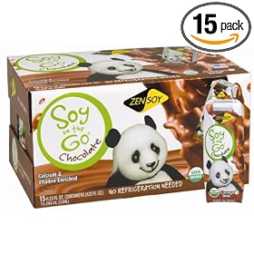 ZenSoy Soy-On-The-Go Soymilk, Chocolate, 8.25-Ounce Aseptic Packages (Pack of 15)