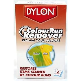 Dylon Colour Run Remover Hand or Machine Use 2x75ml