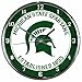 NCAA Michigan State Spartans Chrome Clock, 12