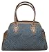 Fendi Blue Denim Topstitched Bag De Jour Handbag 8BN162-YGD-F0EVC