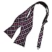 DBA7C04-06 Mens Checked Self-tied Bowtie Microfiber for Xmas Gift By Dan Smith