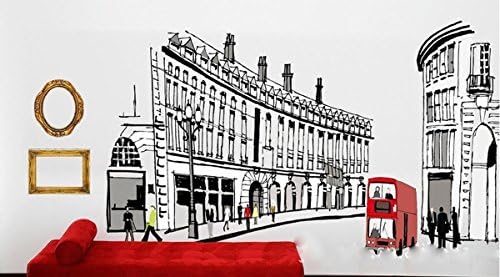 ZQ DIY Personality Creative Rome Street Landscaping Decoration Wall 3D stickers Can Remove Wallpaper