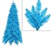 6.5' Pre-Lit Slim Sky Blue Ashley Spruce Christmas Tree - Clear & Blue Lights