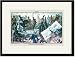 Black Framed/Matted Print 17x23, Puck Magazine: No More of Those Hideous Monuments