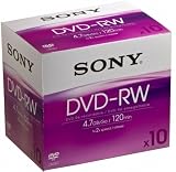 Produkt-Bild: Sony 10DMW47A wiederbeschreibbar 4,7GB DVD-RW Rohling 2x, 120 Minuten (10er pack)