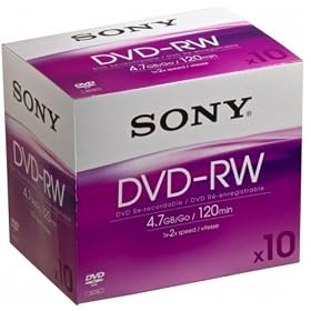 Sony DVD RW Minus (2X Speed) 10