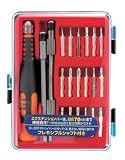 まとめ買い 5個セット「ピーツール(P.Tool) 21pcs 差替式マイクロ精密ドライバーセット 2way機能 13938」