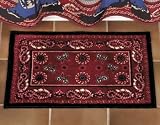 Western Cowboy Bandanna Bathmat Mat Rug Bathroom