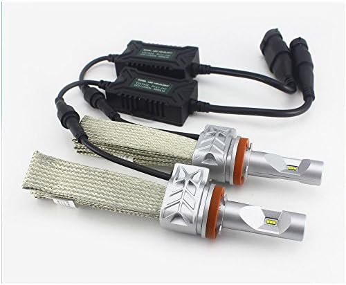 Led Headlight Bulb -HB3 9005 Headlight Conversion Kit Philips Lumileds 80W 8000Lm Flexible Tinned Copper Braid For Buick Cadillac Chevrolet Chrysler Dodge Ford GMC Lincoln Nissan Ram