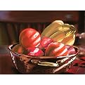 A Colander of Fruit Canvas Wall Art - 14x18"