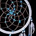 Caught Dreams Dream Catcher ~ White Suedette with Turquoise Stones 8.5