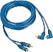 GSI GTP20 RCA 2 Channel Twisted Pair Audio Cable with Aluminum Shield, Gold Plated RC...