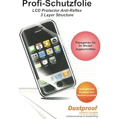 Profi-Display Schutzfolie -Antireflex- Apple iPhone 2G - 3-lagig! - Kratzfest bis H4! Displayschutzfolie -Entspiegelt - Anti-Reflex