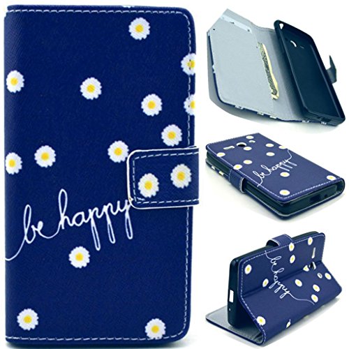 Huawei Y530 Case,Gift_Source Brand The Happy - PU Leather Wallet Case Soft TPU Cover Skin Card Slots Case Cover for Huawei Ascend Y530,Sent Screen Protector + Stylus Pen