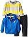 Nautica Boys' 3 Piece Set Fleece Long Sleeve Tee Denim Pant