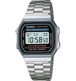 Casio #A168W-1 Men's Electro Luminescence Digital Chronograph Alarm Watch