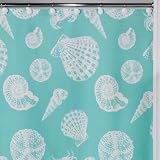 Tropical Sea Shell Auqua Bathroom Bath Shower Curtain