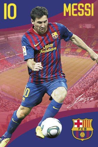 Empire 426659 Fussball - Barcelona -&nbsp;Messi - Fu&szlig;ball Poster FC Barcelona Football Lionel Messi - Gr&ouml;sse 61 x 91.5 cm