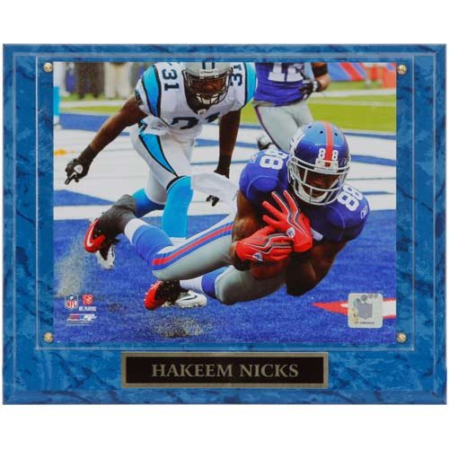 New York Giants #88 Hakeem Nicks 13'' x 10.5'' Action Player Plaque