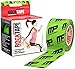 RockTape Kinesiology Tape for Athletes - 2-Inch x 16.4-Feet (Lime Green/ Black MP)