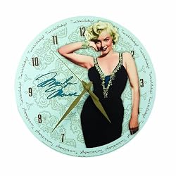 Vandor 70389 Decoupage Wall Clock, Marilyn Monroe, 13-1/2-Inch