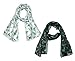 CTM Women's Christmas Tree Holiday Scarf