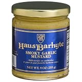 Haus Barhyte Mustards Smoky Garlic Mustard 9 Ounce Jars Pack of 12 by Haus Barhyte Mustards