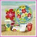 Hibiscus Luau Tableware Set for 8 (40PC)