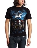 The American Way Captain America Costume T-shirt (Small)Black
