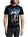 Mad Engine Men's The American Way T-Shirt, Black, Large