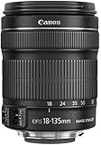 Canon Zoomobjektiv EF-S 18-135mm 1:3,5-5,6 IS STM (67mm Filtergewinde, mit STM-Technologie) schwarz