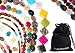 Bundle Monster Natural Semi Precious Gemstone Bead Loose Mix Set 8 Inch Strands - 9 Different Shapes