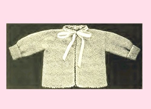 Infants Knitted Sacque - Columbia No.2 [Annotated]