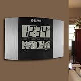 La Crosse Technology Ws-8117U-It Atomic Wall Clock With Indoor And Outdoor Temperature And Moon Phase
