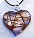 Murano Art Glass Pendant Lampwork Necklace Heart Y02