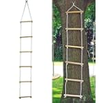 Echelle corde 6 barreaux en bois pour...