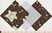 27 5 Chocolate Sleepy Bears Quilt Cotton Fabric Squares