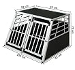 zoomundo 63882997 Alu Hunde Doppeltür Transportbox 2-Türig