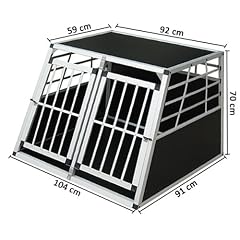 zoomundo 63882997 Alu Hunde Doppelt�r Transportbox 2-T�rig