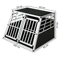 zoomundo 63882997 Alu Hunde Doppelt�r Transportbox 2-T�rig