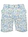 Men's Tropical Hula Print Shorts - X80 Ultra-Soft Elastic Button Short Shorts